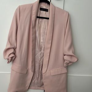 Zara size small pink long blazer